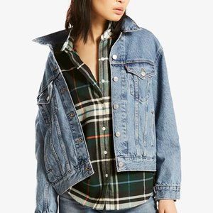 Women's Ex-Boyfriend Cotton Denim Trucker Jacket